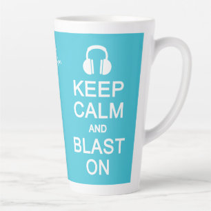 Tasse Latte Conserver le calme et l'éclat sur le nom et la cou