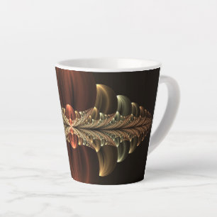 Tasse Latte Construction d'Imaginaires Art Fractal Abstrait br