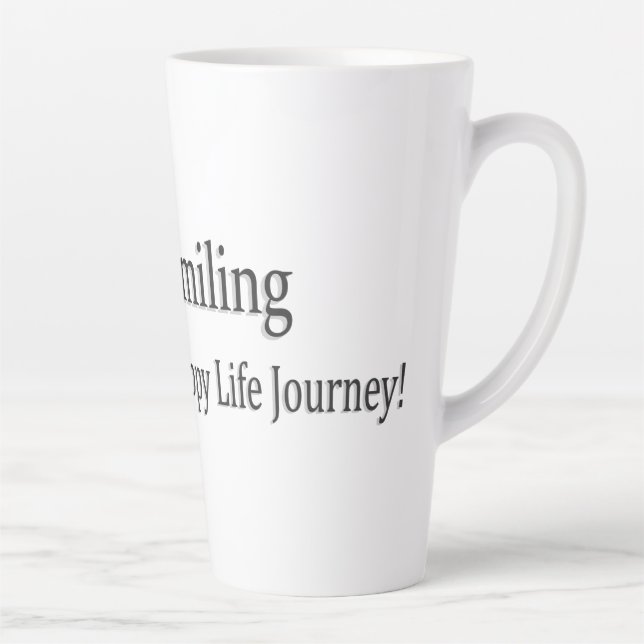Tasse Latte "Continuez À Sourire" Joli Design. Commandez dès m (Droite)
