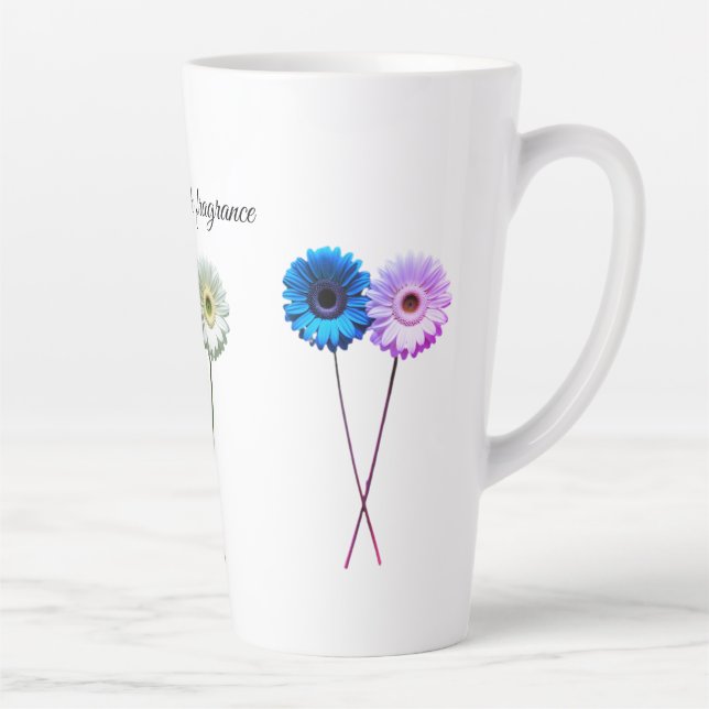 Tasse Latte Contraste jumeau Équilibre double floraison en fle (Droite)