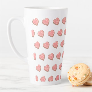 Tasse Latte Cookies en forme de cœur