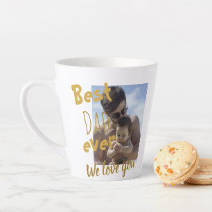 Tasse Latte Cool Meilleur Père Jamais Nous Vous Aimons Photo