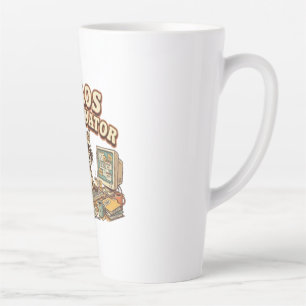 Tasse Latte Coordonnateur de chaos Raton laveur drôle surmené
