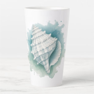 Tasse Latte Coquillage côtier/nautique