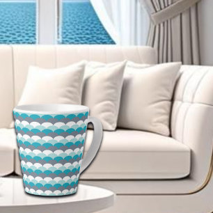 Tasse Latte Coquillages Motifs nautiques