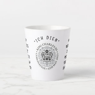 Tasse Latte Coronation monochromatique KING CHARLES III
