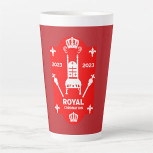 Tasse Latte Coronation royale anglaise du roi Charles 2023