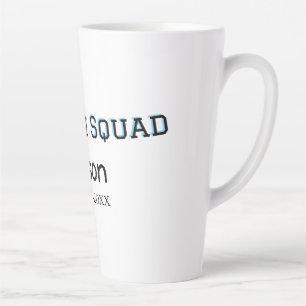 Tasse Latte Cortège du marié garçon de la fête de bachelorette