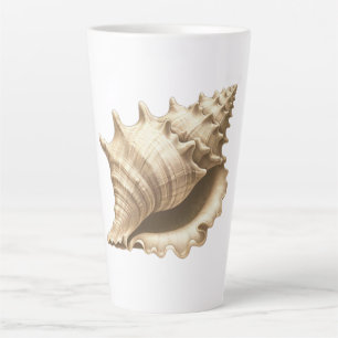 Tasse Latte Coteau/plage/coquillage nautique
