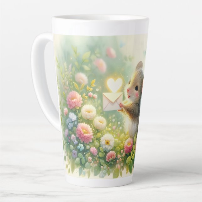 Tasse Latte Cottage Mouse Love Letter Meadow (Angle gauche)