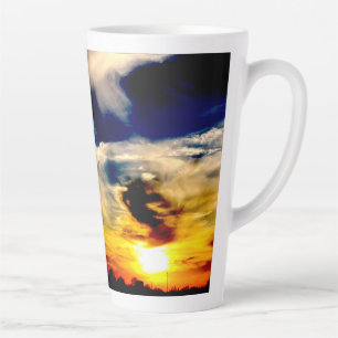 Tasse Latte Coucher de soleil