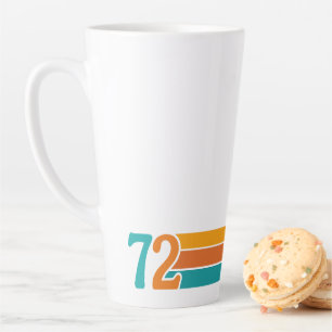 Tasse Latte Coucher de soleil rétro 72