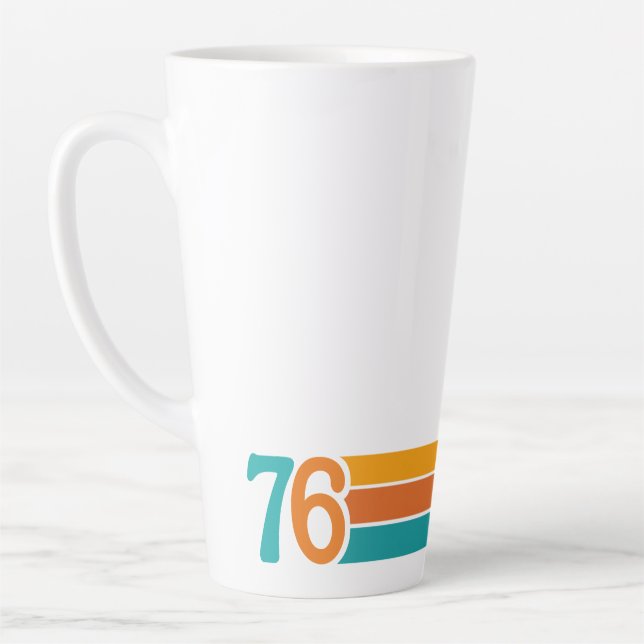 Tasse Latte Coucher de soleil rétro 76 (Gauche)