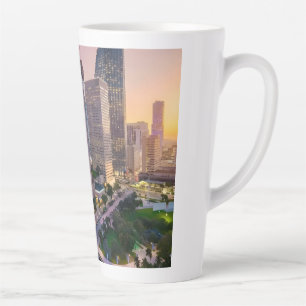 Tasse Latte Coucher de soleil sur la ligne d'horizon de Miami
