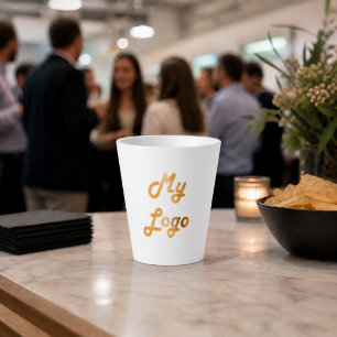 Tasse Latte Couleur de la marque du logo de l'entreprise