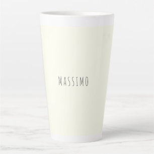 Tasse Latte Couleur ivoire minimaliste esthétique moderne simp