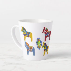Tasse Latte Couleurs préférées Chevaux de Dala par Julia Latte
