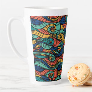 Tasse Latte Couleurs scintillantes - dynamisme pour votre mais
