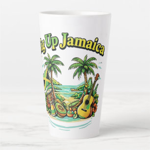 Tasse Latte Coup de chapeau à la Jamaïque