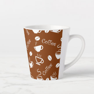 Tasse Latte Coupe avec motif café