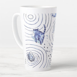 Tasse Latte Coupe Blue Cat Zen