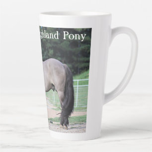 Tasse Latte Coupe de latte de poney Highland