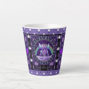 Tasse Latte Coupe d'Espresso de violet de pluie