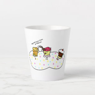 Tasse Latte Coupe du latte des filles de cupcake