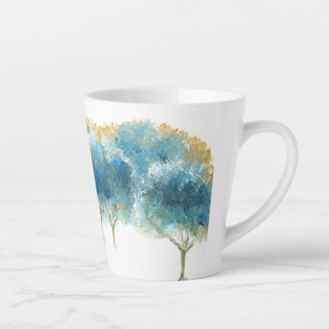 Tasse Latte Coupe Glacial Blue Coffee d'hiver (Droite)