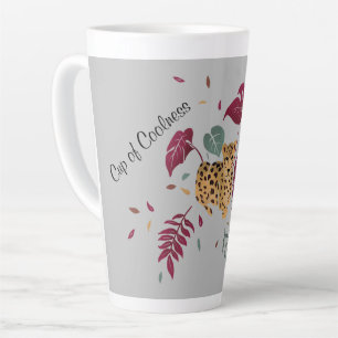 Tasse Latte Coupe Léopard de fraîcheur