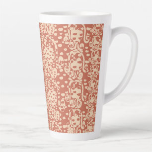 Tasse Latte Coupes de fleurs de bulbes de rose