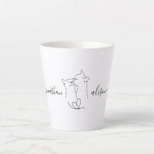 Tasse Latte Couple Cadeau de la partie de mariage personnalisé
