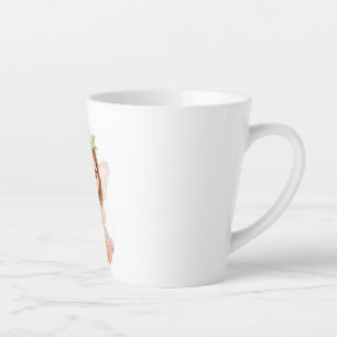 Tasse Latte Couronne de fleurs magique adorable bébé fée