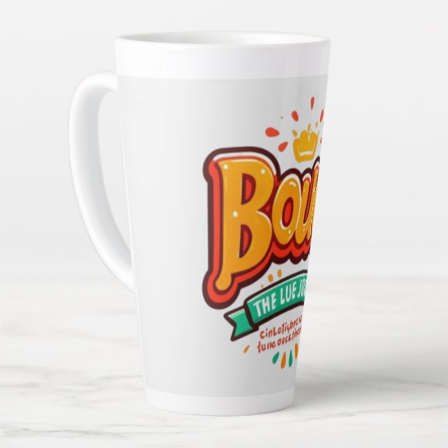 Tasse Latte Couronne rebelle (Angle gauche)