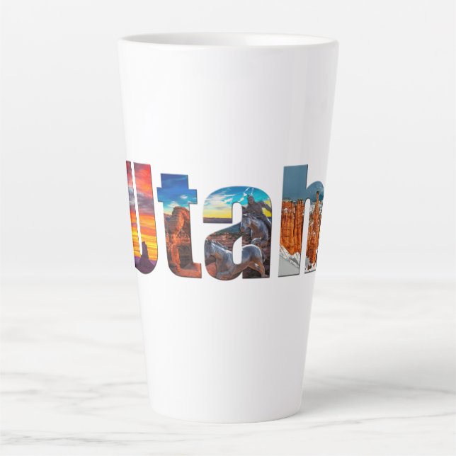 Tasse Latte Couronnes de l'Utah (Devant)