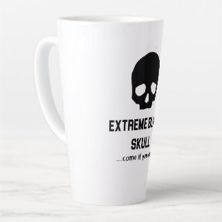 Tasse Latte Crâne noir extrême