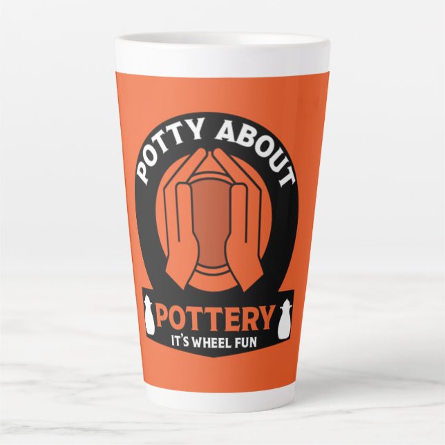 Tasse Latte Créateur de poteries en céramique (Devant)