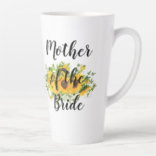 Tasse Latte Créer son propre tournesol cadeau de fête nuptiale