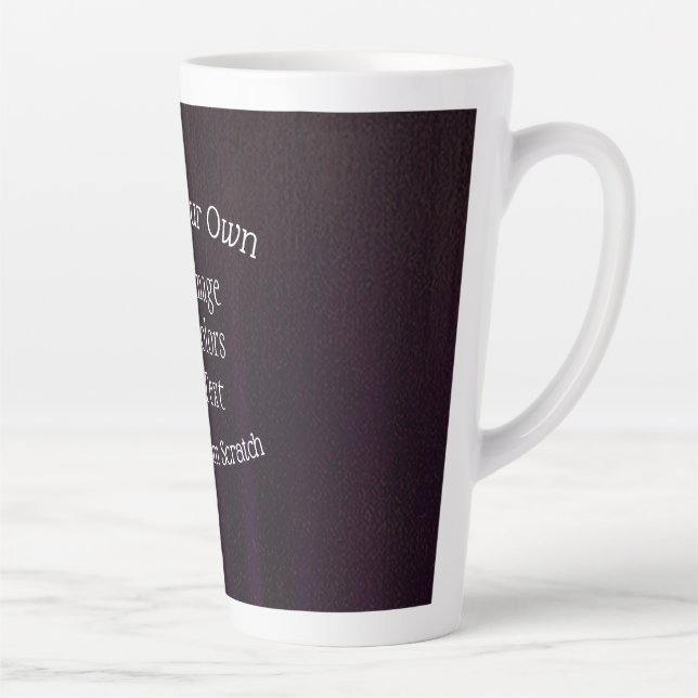 Tasse Latte Créez votre propre (Droite)
