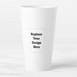 Tasse Latte Créez votre propre blanc 