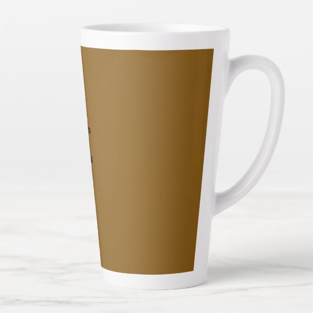 Tasse Latte Créez Votre Propre Brun (Droite)
