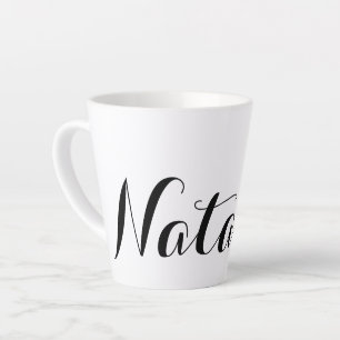 Tasse Latte Créez votre propre cadeau personnalisé de nom pe