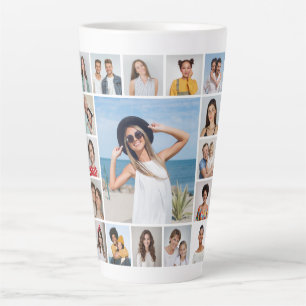 Tasse Latte Créez Votre Propre Collage de 17 Photos