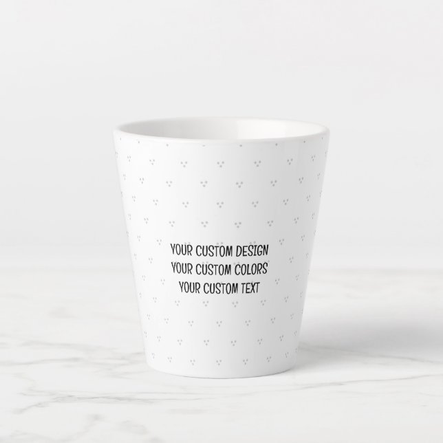 Tasse Latte Créez votre propre personnalisation (Devant)