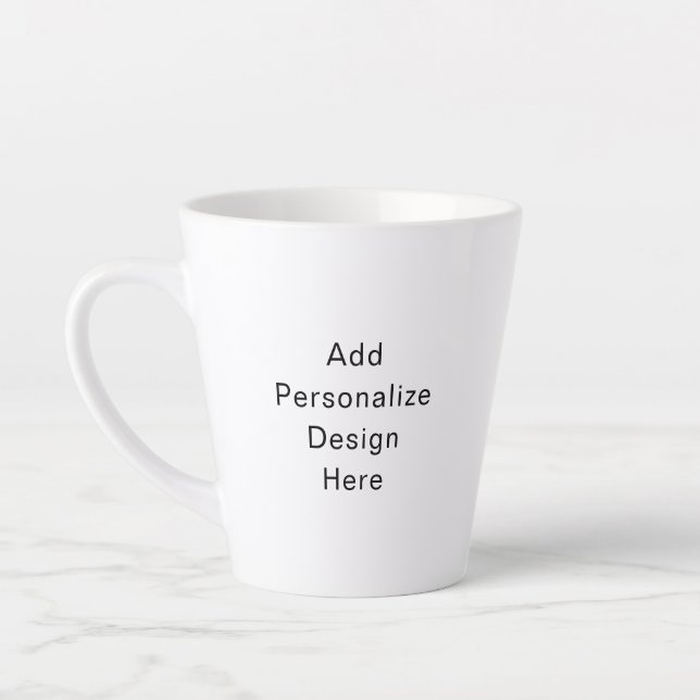 Tasse Latte créez votre propre personnalisation (Gauche)