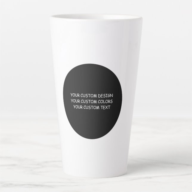 Tasse Latte Créez votre propre personnalisation (Devant)