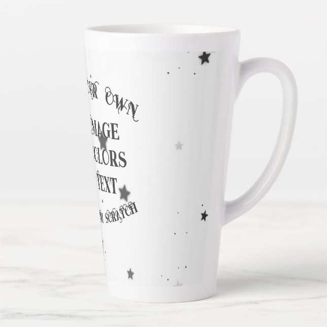 Tasse Latte Créez votre propre personnalisation personnalisée (Droite)