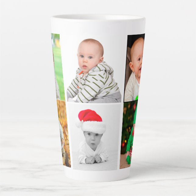 Tasse Latte Créez votre propre photo de bébé (Devant)