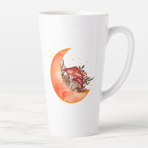 Tasse Latte Crescent Moon Champignons Cottagecore Mycologie de