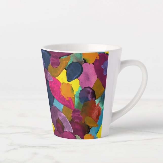 Tasse Latte Crête de couleur 3 (Droite)